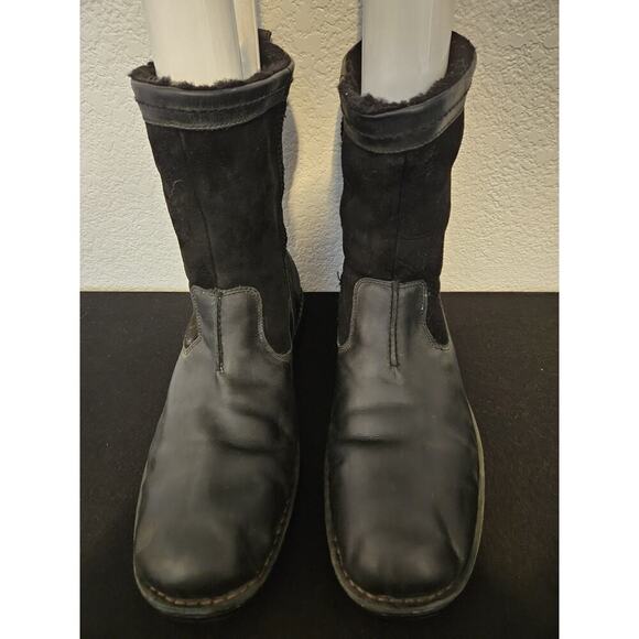 UGG Men\'s Hartsville Boots Brown Leather Suede Sheepskin Lined 5626 Size 16 main image 11